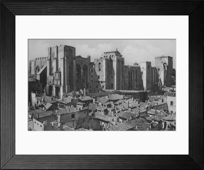 Framed Print : Avignon - Popes Palace (East Side), c1925 Framed Print : Avignon - Popes Palace (East Side), c1925