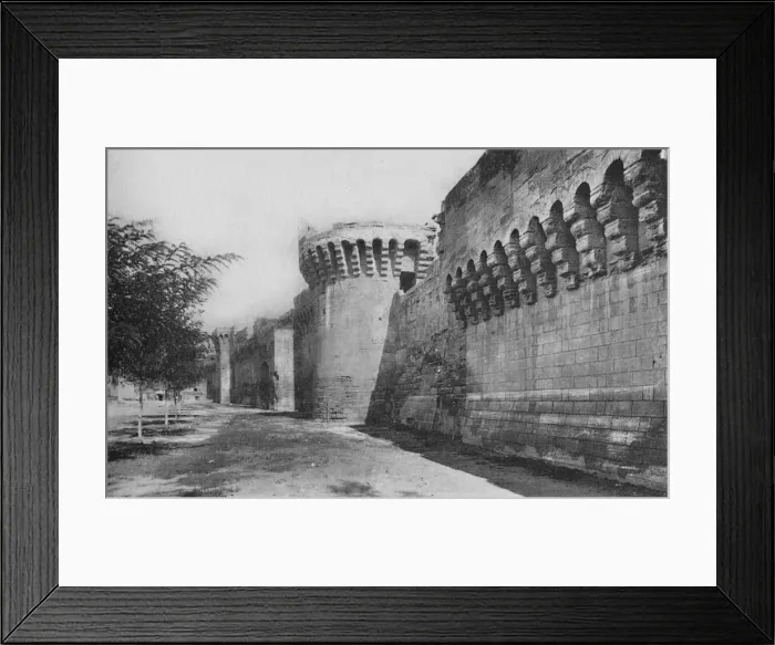 Framed Print : Avignon. - The Ramparts (XIVe), c1925