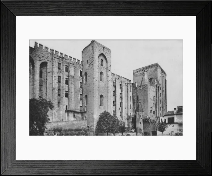 Framed Print : Avignon. - Popes Palace St. Jean and Trouillas Towers (West Front), c1925 Framed Print : Avignon. - Popes Palace St. Jean and Trouillas Towers (West Front), c1925