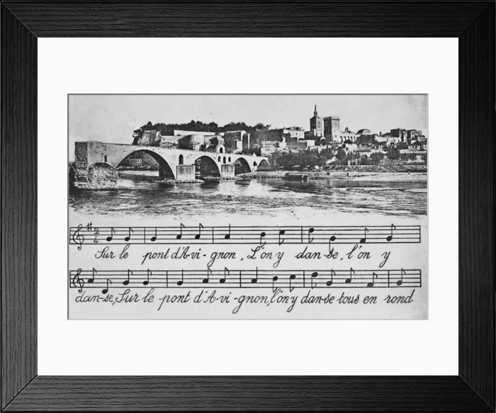 Framed Print : Avignon. - St-Benezet Bridge, c1925