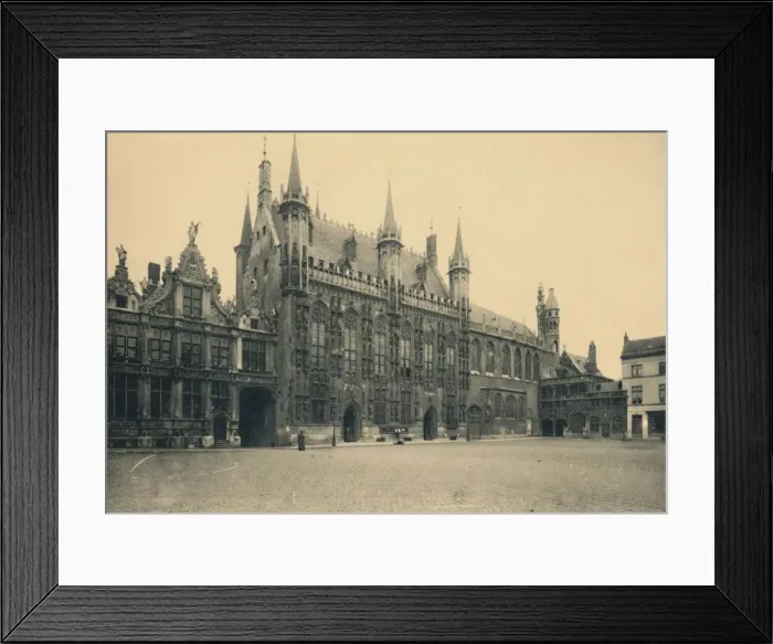 Framed Print : Justice Palace, Town Hall and Chapel of the Holy Blood, c1910