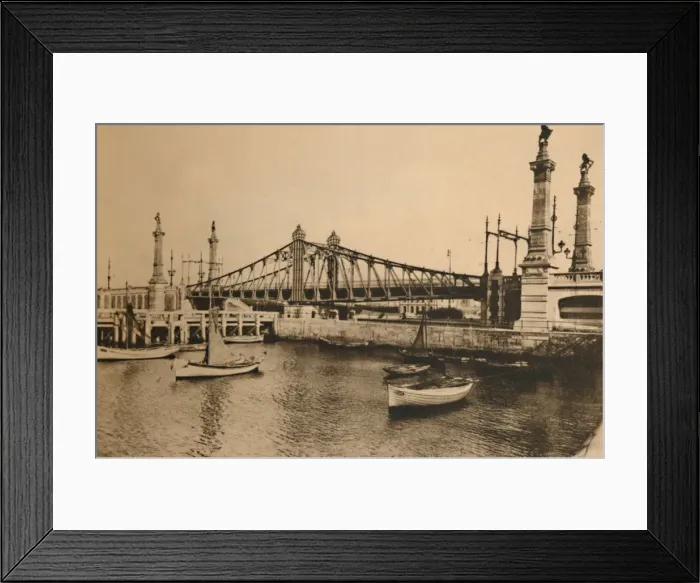 Framed Print : de Smet De Naeyer Bridge, c1928 Framed Print : de Smet De Naeyer Bridge, c1928