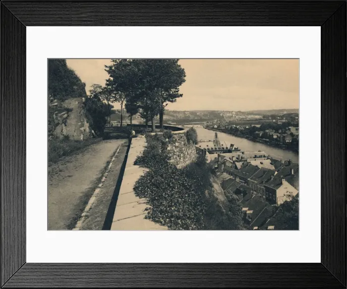Framed Print : La Meuse vue de la Citadelle, c1900 Framed Print : La Meuse vue de la Citadelle, c1900