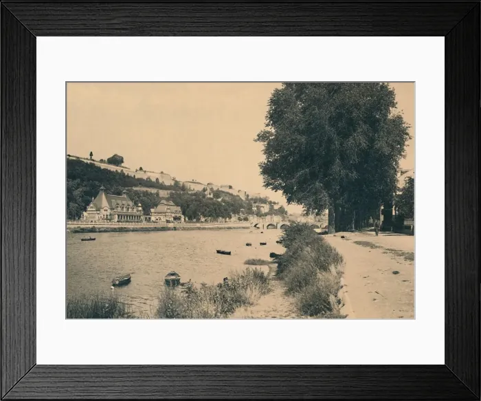 Framed Print : Kursaal et Pont de Jambes, c1900 Framed Print : Kursaal et Pont de Jambes, c1900