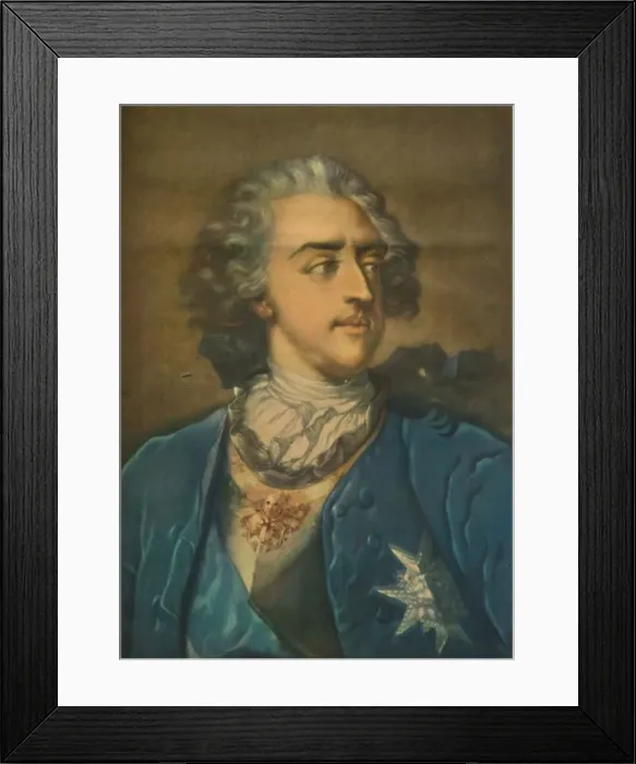 Framed Print : Louis XV, King of France, 1739, (1913). Artist: Jacob Christoph Le Blon Framed Print : Louis XV, King of France, 1739, (1913). Artist: Jacob Christoph Le Blon