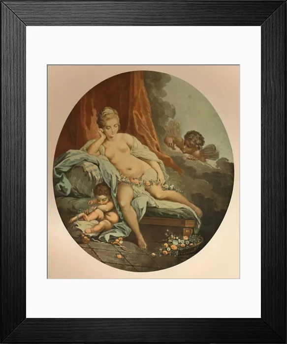 Framed Print : Venus en Reflexion, (Venus in Thought), c1785, (1913). Artist: Jean Francois Janinet Framed Print : Venus en Reflexion, (Venus in Thought), c1785, (1913). Artist: Jean Francois Janinet