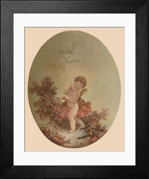 Framed Print : L Amour, (Love), c1775, (1913). Artist: Jean Francois Janinet Framed Print : L Amour, (Love), c1775, (1913). Artist: Jean Francois Janinet