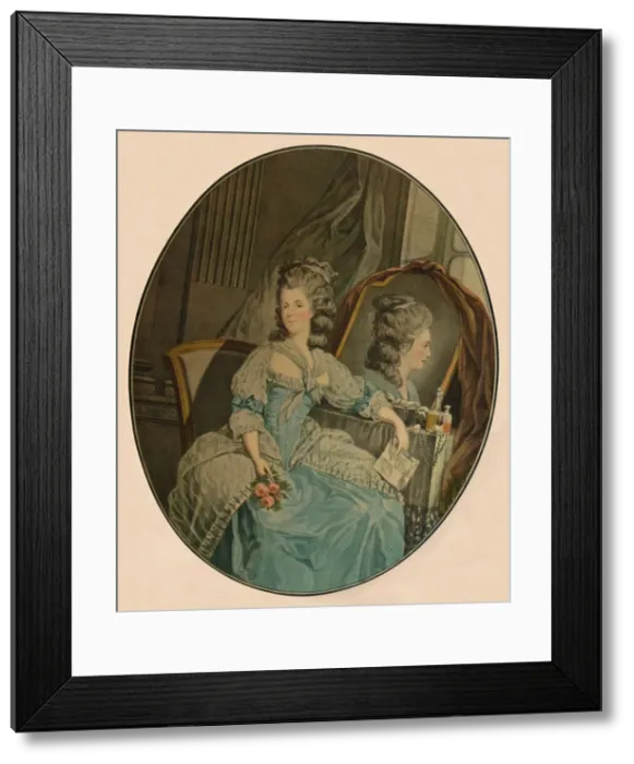 Framed Print : Mademoiselle Duthe, c1780, (1913). Artist: Jean Francois Janinet Framed Print : Mademoiselle Duthe, c1780, (1913). Artist: Jean Francois Janinet