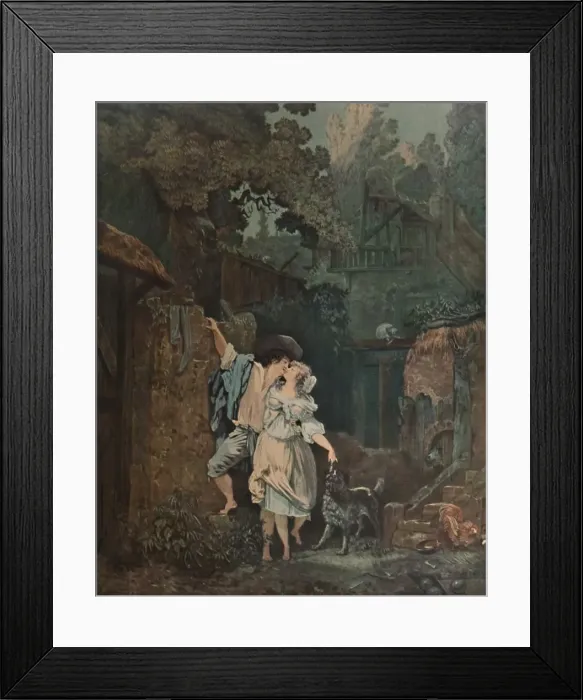 Framed Print : L Escalade, Ou Les Audieux Du Matin, 1787, (1913). Artist: Philibert Louis Debucourt Framed Print : L Escalade, Ou Les Audieux Du Matin, 1787, (1913). Artist: Philibert Louis Debucourt
