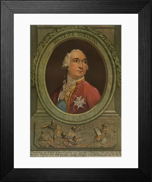 Framed Print : Monseigneur Le Duc D Orleans, 1789, (1913). Artist: Philibert Louis Debucourt Framed Print : Monseigneur Le Duc D Orleans, 1789, (1913). Artist: Philibert Louis Debucourt