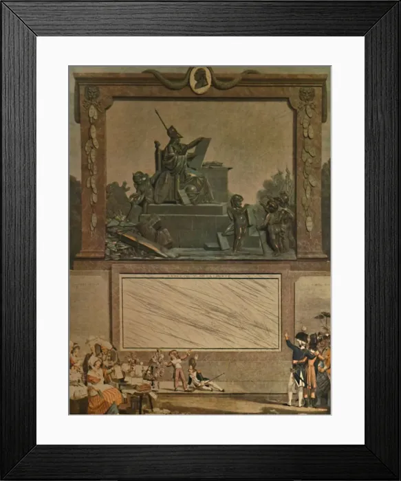 Framed Print : Almanach National, 1791, (1913). Artist: Philibert Louis Debucourt Framed Print : Almanach National, 1791, (1913). Artist: Philibert Louis Debucourt