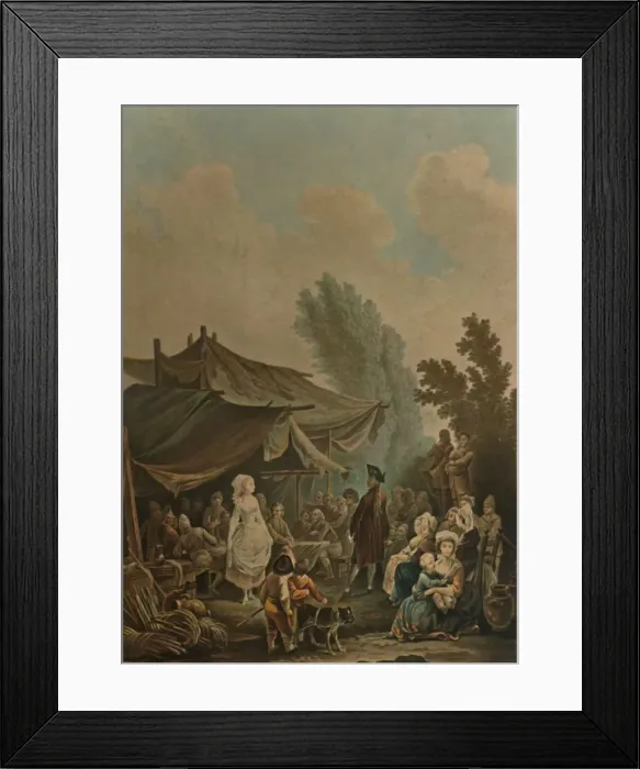 Framed Print : La Noce De Village, (Village Wedding), 1785, (1913). Artist: Charles-Melchior Descourtis