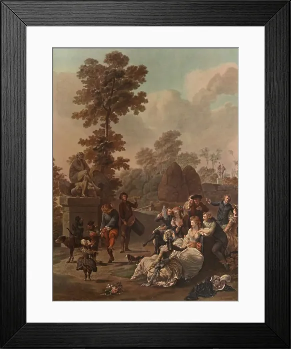 Framed Print : Le Tambourin, (Tambourine), c1780, (1913). Artist: Charles-Melchior Descourtis Framed Print : Le Tambourin, (Tambourine), c1780, (1913). Artist: Charles-Melchior Descourtis