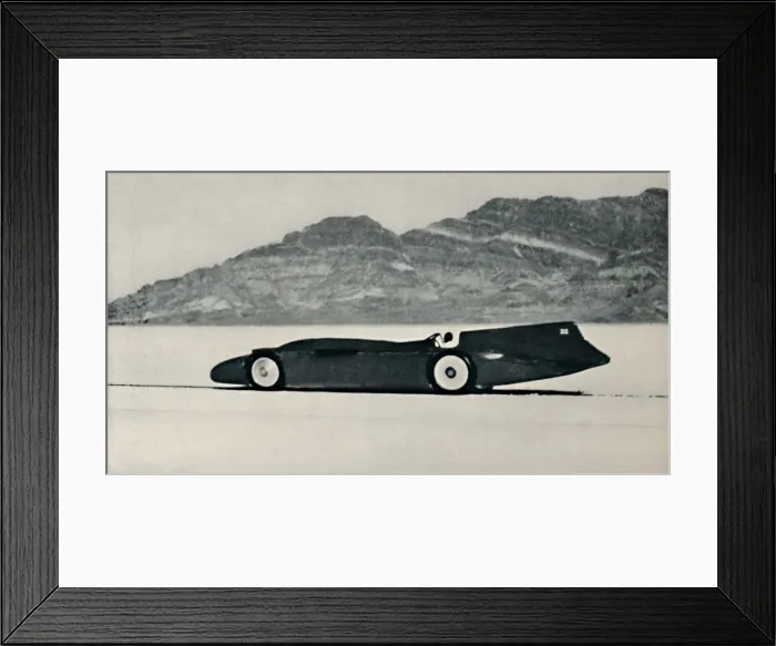 Framed Print : Over 300 miles an hour on the Salt Flats, Bonneville, Utah, 1937 Framed Print : Over 300 miles an hour on the Salt Flats, Bonneville, Utah, 1937