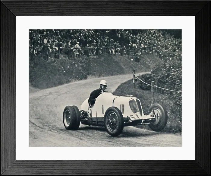 Framed Print : Whitney Straight (Maserati) breaks the record, 1934, 1934, (1937) Framed Print : Whitney Straight (Maserati) breaks the record, 1934, 1934, (1937)