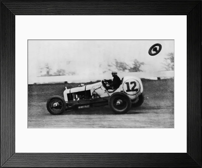 Framed Print : American Speedway Racing - Jack Ericson, turning on three wheels, 1937 Framed Print : American Speedway Racing - Jack Ericson, turning on three wheels, 1937