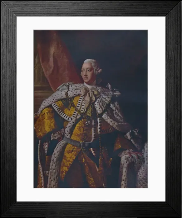 Framed Print : King George III, c1761-1762. Artist: Allan Ramsay Framed Print : King George III, c1761-1762. Artist: Allan Ramsay
