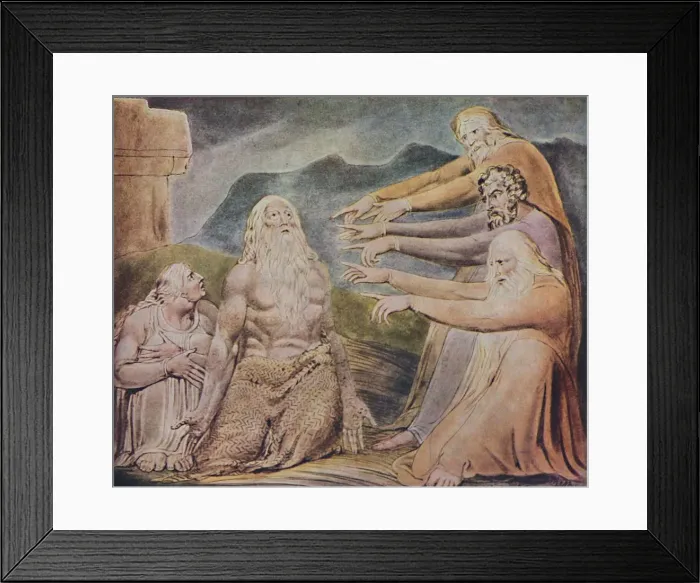 Framed Print : The Just Upright Man Is Laughed To Scorn, c1825, (1947). Artist: William Blake Framed Print : The Just Upright Man Is Laughed To Scorn, c1825, (1947). Artist: William Blake