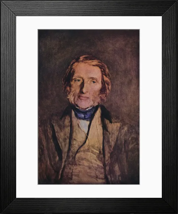 Framed Print : John Ruskin 1819-1900, 1879, (1947). Artist: Hubert von Herkomer