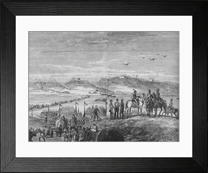 Framed Print : The British Army Crossing the Sutlej, c1880. Artist: Joseph Swain Framed Print : The British Army Crossing the Sutlej, c1880. Artist: Joseph Swain