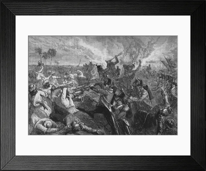 Framed Print : Battle of Ferozeshah, c1880 Framed Print : Battle of Ferozeshah, c1880
