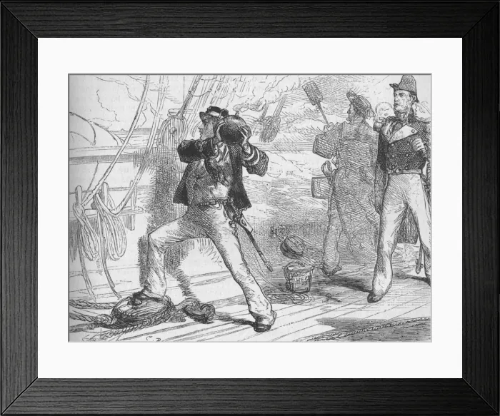 Framed Print : An Incident in the Attack on Bomarsund, c1880. Artist: C. R Framed Print : An Incident in the Attack on Bomarsund, c1880. Artist: C. R