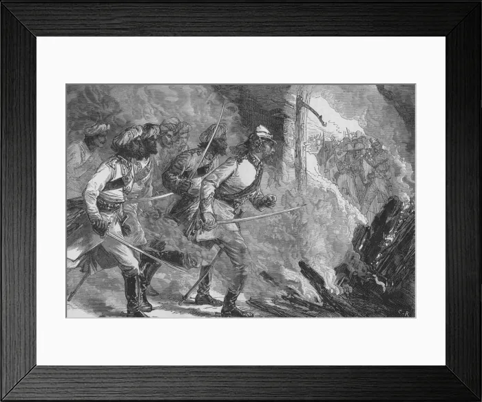 Framed Print : Kerrs Attack, c1880. Artist: C. R Framed Print : Kerrs Attack, c1880. Artist: C. R