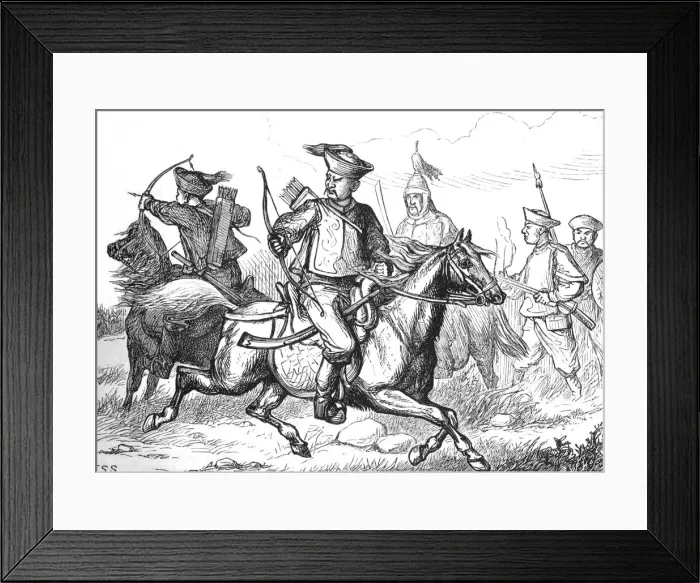 Framed Print : Tartar Soldiers, 1860, c1880. Artist: T. S. S Framed Print : Tartar Soldiers, 1860, c1880. Artist: T. S. S