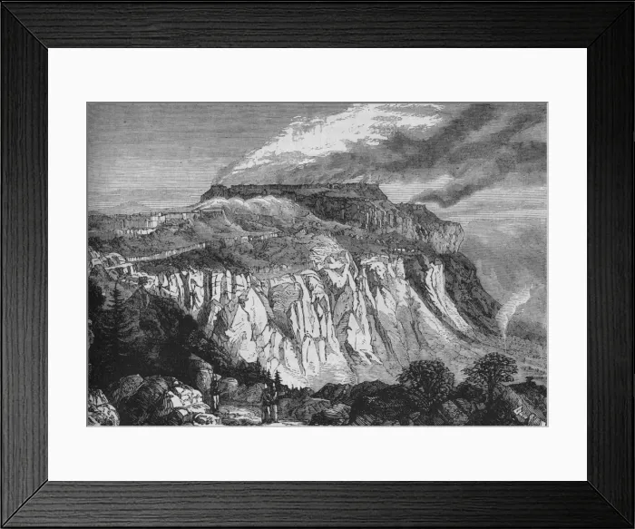 Framed Print : The Burning of Magdala, c1880 Framed Print : The Burning of Magdala, c1880