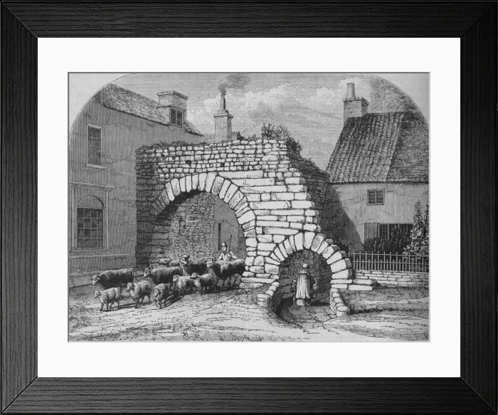 Framed Print : Old Gate at Lincoln, c1880