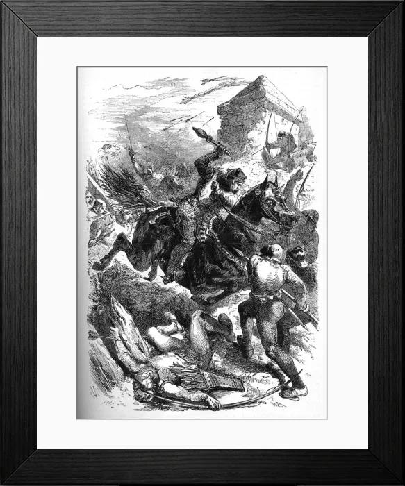 Framed Print : Edward I. At Berwick, c1880 Framed Print : Edward I. At Berwick, c1880