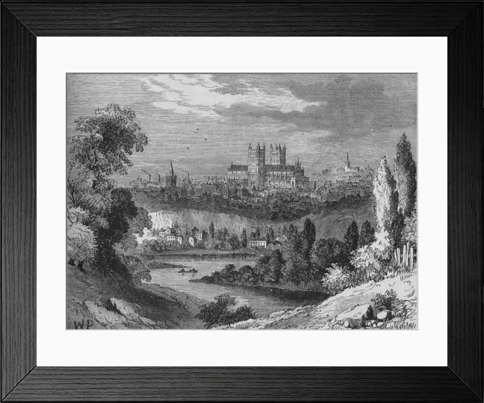 Framed Print : Exeter, c1880. Artist: Joseph Swain Framed Print : Exeter, c1880. Artist: Joseph Swain