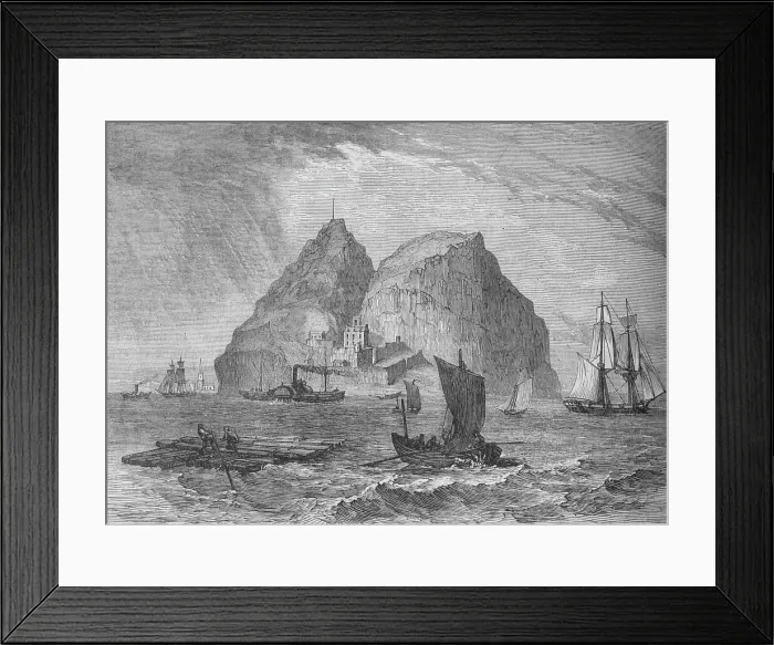 Framed Print : Dumbarton Castle, c1880 Framed Print : Dumbarton Castle, c1880