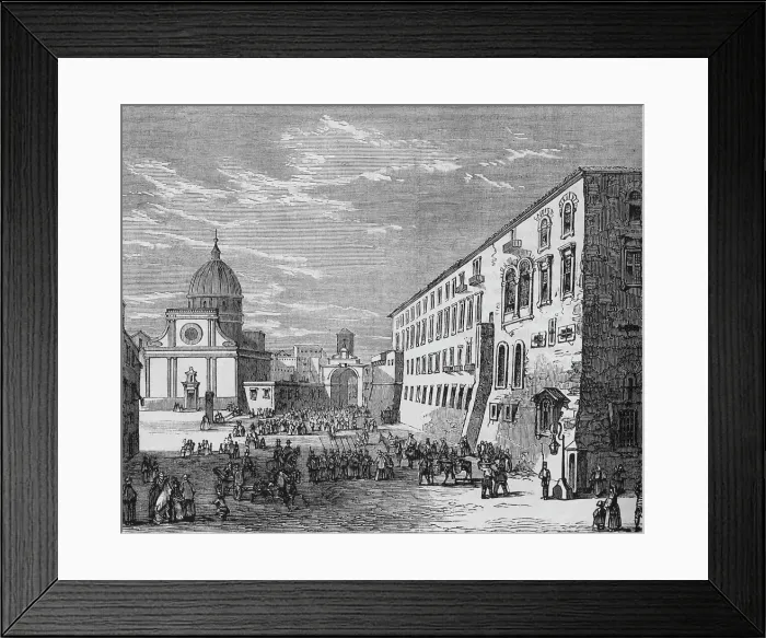 Framed Print : View in Naples, c1880 Framed Print : View in Naples, c1880
