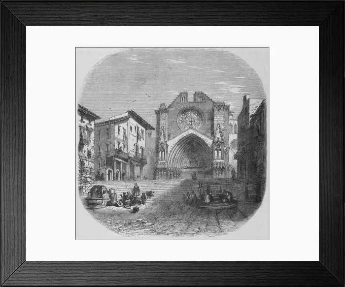 Framed Print : View in Tarragona, c1880 Framed Print : View in Tarragona, c1880