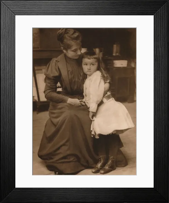 Framed Print : Woman and Child, 1937. Artist: Louis Guichard Framed Print : Woman and Child, 1937. Artist: Louis Guichard