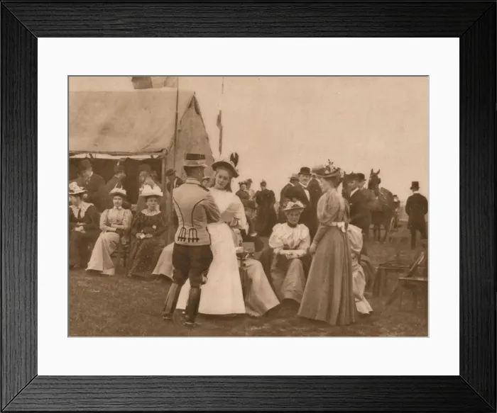 Framed Print : Outdoor gathering, 1937. Artist: Louis Guichard Framed Print : Outdoor gathering, 1937. Artist: Louis Guichard