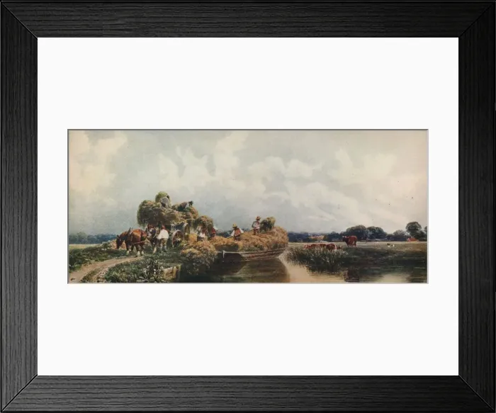 Framed Print : Roman Canal, Lincolnshire, c1840, (c1915). Artist: Peter de Wint Framed Print : Roman Canal, Lincolnshire, c1840, (c1915). Artist: Peter de Wint