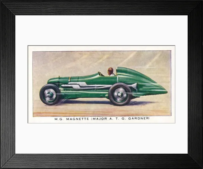 Framed Print : M. G. Magnette (Major A. T. G. Gardner), 1938 Framed Print : M. G. Magnette (Major A. T. G. Gardner), 1938