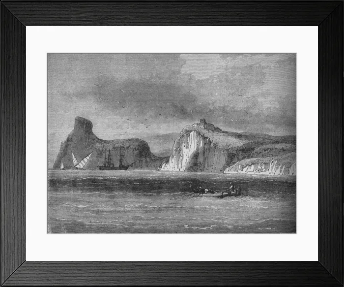 Framed Print : Entrance of Balaclava Harbour, c1880