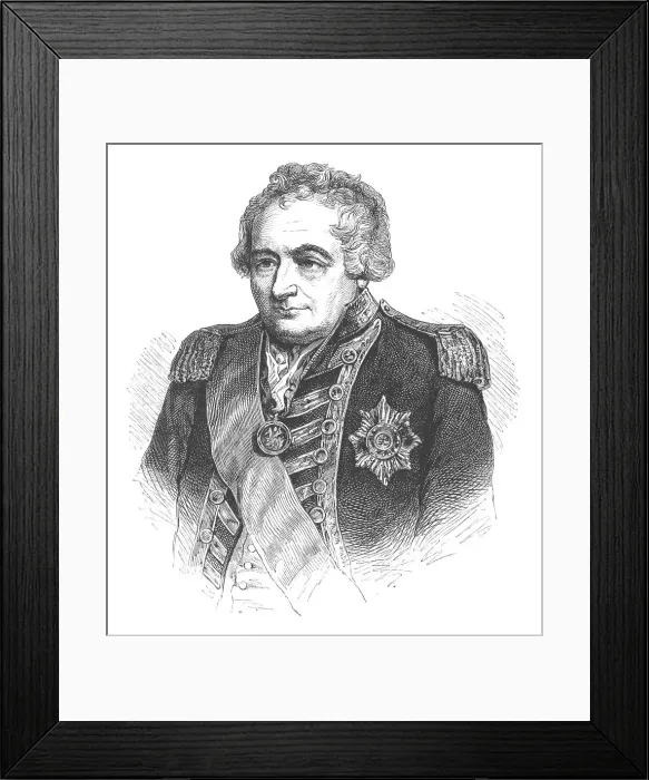 Framed Print : Admiral Sir John Jervis, c1880 Framed Print : Admiral Sir John Jervis, c1880