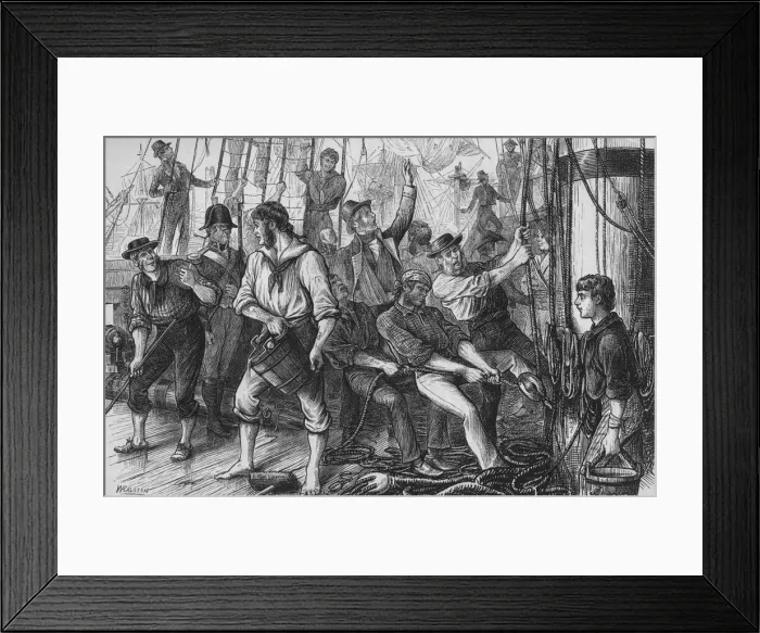 Framed Print : Lord Howes Victory - The Glorious First of June, c1880. Artist: William Ralston Framed Print : Lord Howes Victory - The Glorious First of June, c1880. Artist: William Ralston