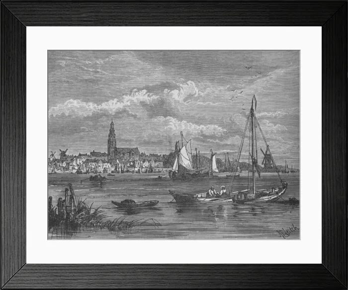 Framed Print : Flushing, c1880. Artist: Richard Principal Leitch Framed Print : Flushing, c1880. Artist: Richard Principal Leitch