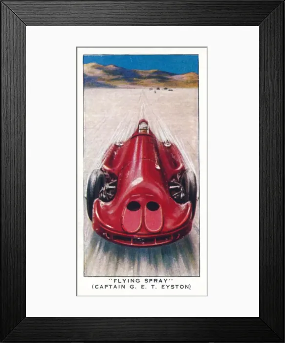 Framed Print : Flying Spray (Captain G. E. T. Eyston), 1938 Framed Print : Flying Spray (Captain G. E. T. Eyston), 1938