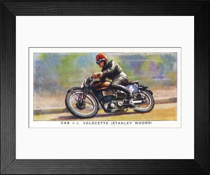 Framed Print : 348 C. C. Velocette (Stanley Woods), 1938 Framed Print : 348 C. C. Velocette (Stanley Woods), 1938