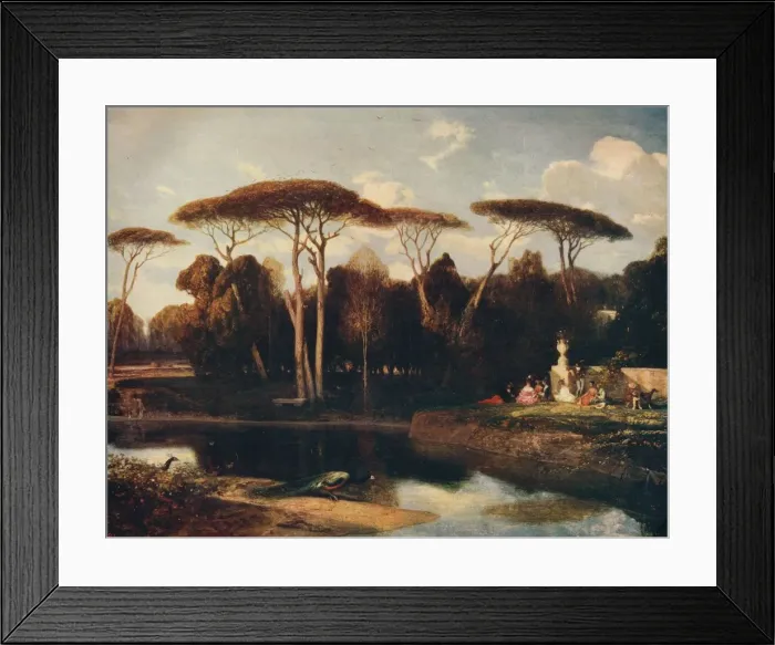 Framed Print : The Villa Doria - Panfili, Rome, 1838-1839, c1915. Artist: Alexandre Gabriel Decamps Framed Print : The Villa Doria - Panfili, Rome, 1838-1839, c1915. Artist: Alexandre Gabriel Decamps
