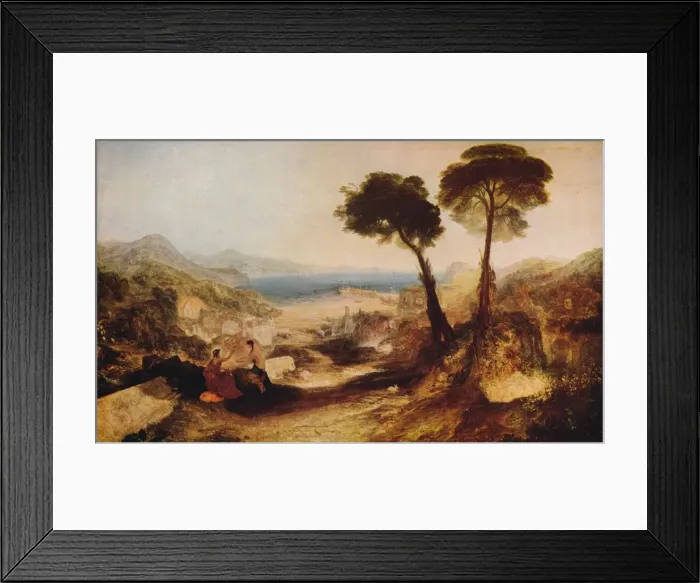 Framed Print : The Bay of Baiae, with Apollo and the Sibyl, c1823, (c1915). Artist: JMW Turner Framed Print : The Bay of Baiae, with Apollo and the Sibyl, c1823, (c1915). Artist: JMW Turner