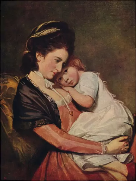 Mrs Johnstone and her Son (?), 1775-1780, (c1915). Artist: George Romney