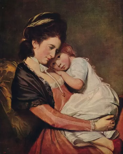 Mrs Johnstone and her Son (?), 1775-1780, (c1915). Artist: George Romney