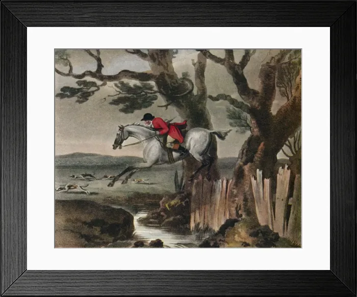 Framed Print : Now, Contract, Says Dick, By Jove Those D--d Quornites Shall Now See The Trick, 1790, (1922). Artist: Francis Jukes Framed Print : Now, Contract, Says Dick, By Jove Those D--d Quornites Shall Now See The Trick, 1790, (1922). Artist: Francis Jukes